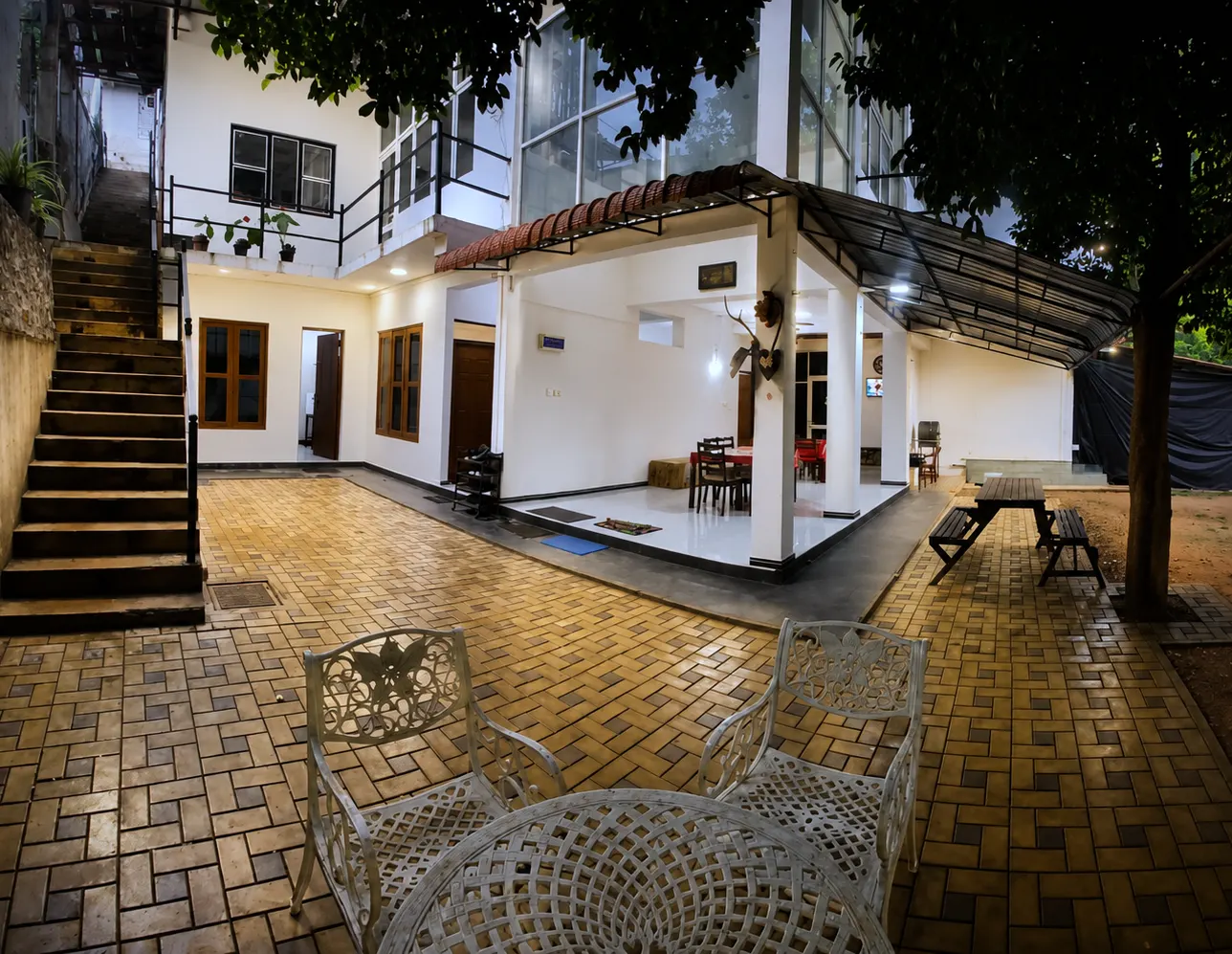 White House Galaha hotel exterior in the green Central Highlands